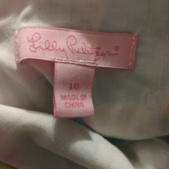 Lilly Pulitzer Gorgeous 🥰 Print Summer Dress Size 10 - Picture 7 of 7